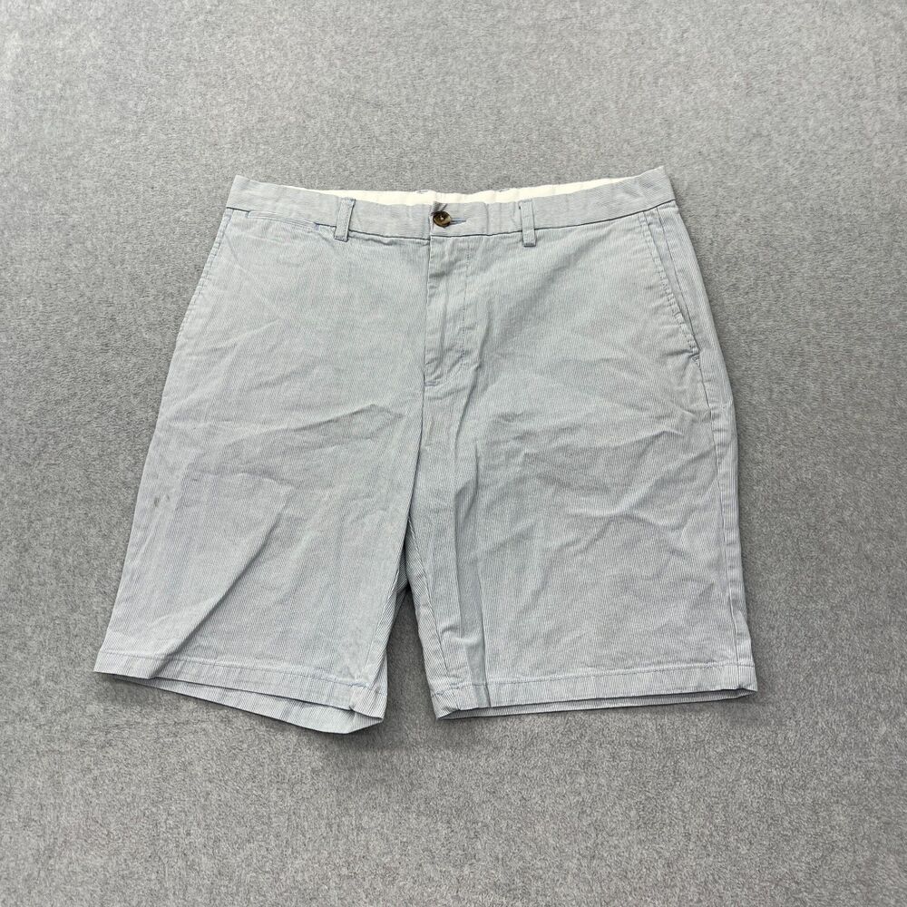 Old Navy Shorts Mens 36 Blue White Striped Ultra Slim Built In Flex Nautical